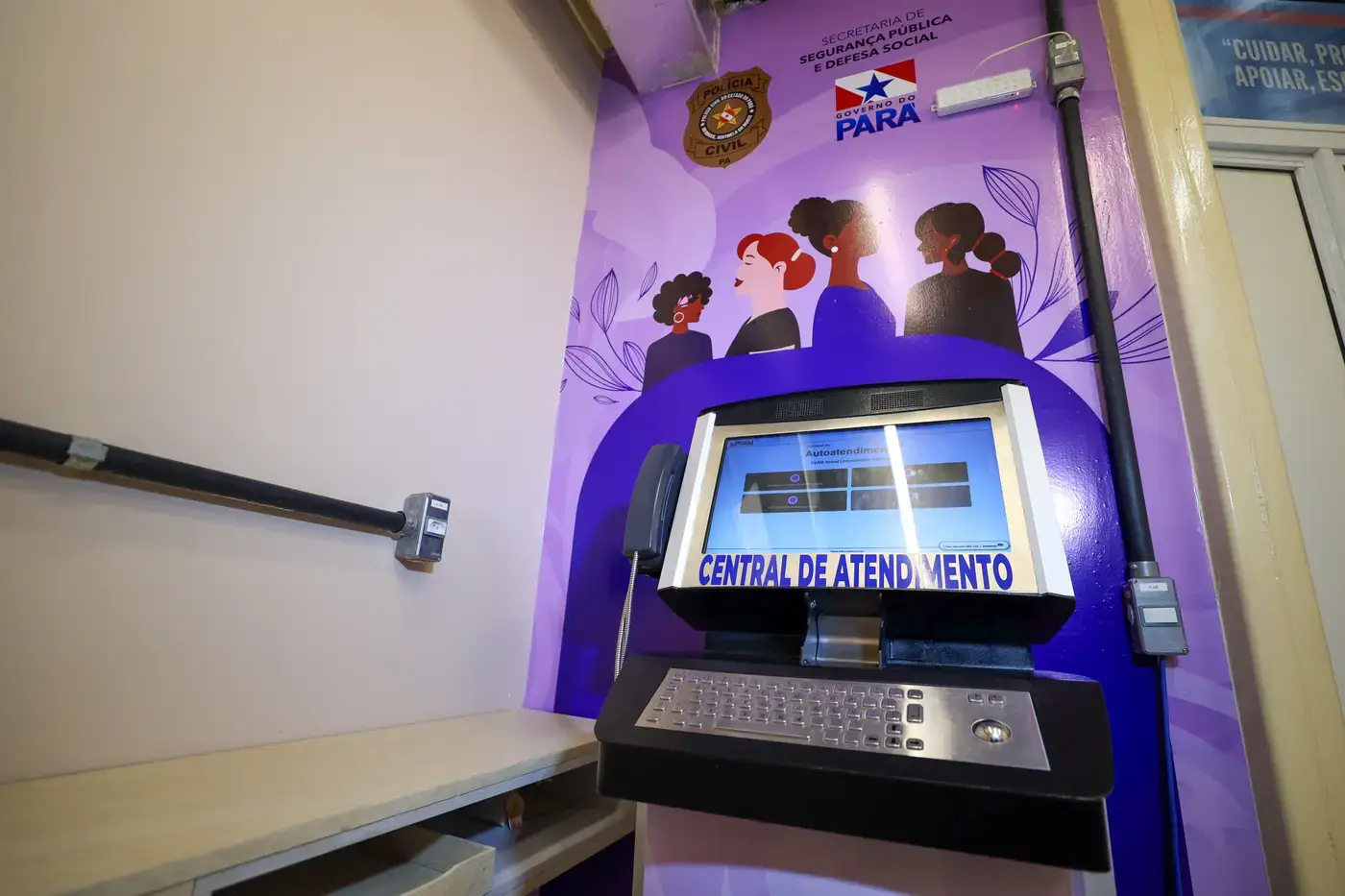#ParaTodosVerem: Foto do Toten de Atendimento 